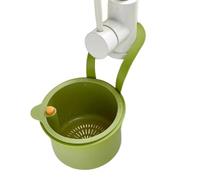 Sink Strainer Basket, Faucet Hanging Drain Catcher, Multipurpose Filter Holder, Breathable Design, for Indoor Kitchen, Bathroom, Laundry Room, Shower Use and More
