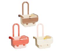 Sink Strainer Basket for Kitchen Food Waste,Faucet Hanging Design with Press to Open Bottom Release,Multipurpose Use for Draining Tea,Fruits,and Vegetables (combination,3PCS)