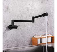 Sink Taps Pull Down Kitchen Faucet 360° Rotation Flexible Kitchen Sink Faucet with Pull Out 2-Mode Sprayer Brass Deck Mounted Kitchen Hot and Cold Mixer Tap, Single Handle,Orb (Color : Brush