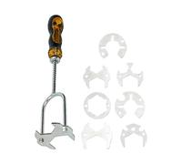 Sink Wrench Tool - Faucet Installer, Multifunction Plumber Aid with Seven Die Head Options, Tight Space Operations Design, Plumbing Hand Tool Accessory Kit, Repair Helper for Kitchen Bathroom Home