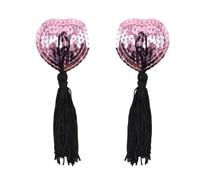 Sinkmaxu 1 Paio di Spalline del Reggiseno con Nappe in Silicone Paillettes Paracapezzoli Riutilizzabili Vestito Senza Schienale Cuscinetti per Capezzoli Traspiranti per Donna Uomo