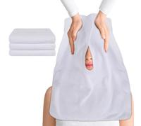 SINLAND 3pcs Microfibra Salviette Viso per Estetista Morbidi Salviette Viso con Design Diviso Spa Asciugamani per Massaggio Viso e Pulizia Bianco