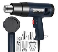 SinLaw Pistola Termica 2000W Pistola ad Aria Calda Professionale,Pistola ad Aria Calda 50℃~650℃ Temperatura Continuamente Variabile, Protezione da Sovraccarico, 5 Ugelli, per Sbrinamento, Saldatura