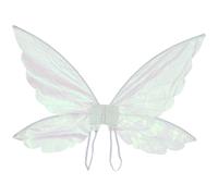 Sinleey Alienventi E Ali Elfi Scintillanti Con Ghirlande Orecchie Elfo E Bastone Stellato Fotoaccessori La Festa Halloween Bianco Taglia unica