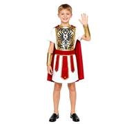 Sinleey Bambina Abito Gladiatore Costume Centurione Romano con Corazza | Design Storico Autentico,Materiali Durevoli E Sicuri,Divertimento Versatile Nel Gioco Ruolo,Costume Halloween,La Festa
