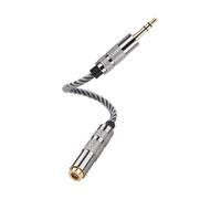 SinLoon Adattatore Audio da 4.4mm Femmina a 3.5mm TRS Maschio, Convertitore Intrecciato Oro/OFC da Bilanciato a Sbilanciato per HiFi DAP Headphone Amp (Grigio Freddo)