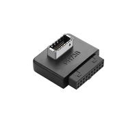 SinLoon Adattatore per intestazione del pannello frontale USB 3.0 da USB 3.0 19/20 pin a tipo E, adattatore da 19 pin femmina a femmina di tipo E, convertitore connettore anteriore (tipo B)