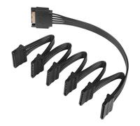 SinLoon Adattatore sdoppiatore di alimentazione SATA da 15 pin sare Cavo seriale SATA 1 a 3 per HDD, SSD, unità ottiche