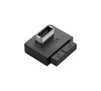 SinLoon Adattatore USB 3.0 per pannello frontale da USB 3.0 19/20 pin a tipo E scheda madre, adattatore USB 3.0 19 pin femmina a tipo E femmina, convertitore connettore anteriore (tipo A)