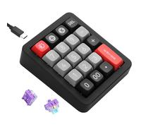 SinLoon Blocco numerico meccanico - 19 tasti macro, switch completamente sostituibili a caldo, 12 modalità RGB, struttura GASKET e alloggiamento in alluminio, rollover N-Key e cavo rimovibile da 1,8 m
