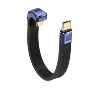 SinLoon Cavo di prolunga USB 4 tipo C da 40 Gbps 240 W 8 K PD ricarica rapida da USB C a USB C a USB C piatto ultra sottile cavo dati FPC adatto per laptop e telefoni cellulari