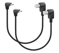 SinLoon Cavo stampante da USB B a USB C 2 pezzi Cavo USB 2.0 da tipo B a tipo C compatibile con stampante, controller MIDI, tastiera MIDI (Type B (Left))