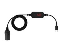 SinLoon Cavo USB C per accendisigari per auto Chip decoy PD integrato, Tipo C a 5 V, 9 V, 12 V, 15 V, 20 V Presa accendisigari per auto Adattatore femmina Cavo di alimentazione Adatto