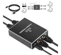 SinLoon Splitter Ethernet da 1 a 3, Switch Ethernet 1000/100Mbps Switch di Rete Gigabit a 3 Porte Splitter di Rete con Cavo di Alimentazione USB, Adatto per Computer, hub, Switch, Router, ECC.