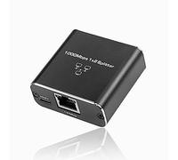 SinLoon Splitter Ethernet Gigabit, RJ45 da 1 a 2, Prolunga Ethernet con Alimentazione USB per Computer, Hub, Router, ADSL, Set-Top Box, TV