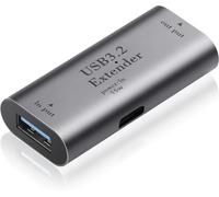 SinLoon USB3.2 Amplificatore di segnale Extender 5 Gbps Doppia Porta USB-A Adattatore di conversione a lunga distanza con interfaccia di ricarica PD15W Type-C, illuminazione display LED adatta