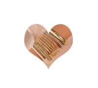 SINLOV Boho 10 Pz Pearl Bracelet Set Oro Fried Dough Twists Corda Braccialetto Braccialetto di Cristallo Regolabile Dainty Hand Jewelry per le Donne