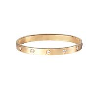 SINLOV Braccialetto di tipo rinestone Charm Crystal Bangle braccialetti Dainty manualetto Jewelry regolabile per le donne (gold)