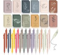 Sinmoe 48 Pezzi di Regali Motivazionali Quaderni Ispirazioni e Penna a Sfera con Frasi per Studenti, Insegnanti, Colleghi, Infermieri Regali Positivi per Grazie Laurea Addio (Tinta Unita)