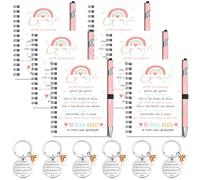 Sinmoe 6 Set Regali di Ringraziamento per Insegnante Taccuini Tascabili con Penna e Portachiavi Quaderni Appunti con Frasi Grazie Regali di Laurea Pensierini di Apprezzamento per Maestre Professori