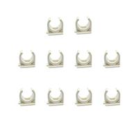Sinmova 10PCS 20mm U-Tipo Morsetti a Pipa Raccordi a Condotto Bianco