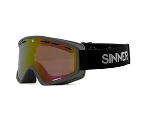 SINNER BATAWA OTG-Matte Dark Grey-Double Full Red Mirror Vent-Cat. S3 - Occhiali da sole, unisex, multicolore, taglia unica