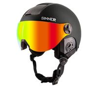 Sinner Bullit Visor-Matte Black-Red Mirror Cat.2-L (59-62) Casco, Adulti Unisex, Multicolore (Multicolore)