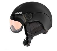Sinner Titan Visor-Matte Black-Trans+ Cat. 1-3 Orange-XL (63-64) Casco, Adulti Unisex, Multicolore (Multicolore)