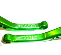 Sinnis Apache 125 Freno & Frizione Verde Leve Corte Gara Strada Pista Laser