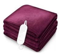 sinnlein® Sottocoperta Elettrica 180x130cm | Scaldaletto Elettrico con Spegnimento Automatico | Coprimaterasso Termico | Timer | 9 Livelli di Temperatura