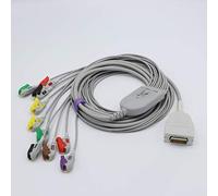 Sino-K Compatibile Burdick E350, E350I, E550, E560, Eclipse LE, EK10, Elite, Elite II ECG Cavo 10 piombo IEC P"/ Grabber Connettore standard europeo CE/FDA Approvato