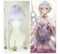 SINoALICE Alice Biancaneve Argento Trecce Capelli Panini Resistenti Al Calore Capelli Sintetici Halloween Party Cosplay Parrucca + Cappuccio Parrucca Gratuito