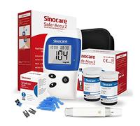 Sinocare Accu2 Misuratore Glicemia Glucometro, 50 Strisce + 50 Lancette