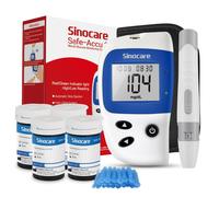 Sinocare Safe-Accu2 Glucometro Misuratore di Glucosio Senza Codifica Facile da U