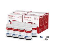 Sinocare Safe AQ Strisce Glicemia, 200 Striscette Reattive Senza Lancetta | Compatibili con Glucometro Safe AQ Smart/Voice/Air, Test Rapidi e Precisi, NON Codifica,Monitoraggio della Glicemia a casa