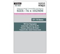 Sinoeem - Buste protettive per carte di alta qualità, motivo Hogwarts Battle Large (76 mm x 102 mm), 110 custodie in plastica trasparente