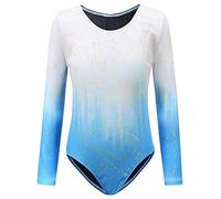 Sinoem Body da ginnastica per bambini e bambine, a maniche lunghe, senza maniche, per danza classica, per ginnastica, allenamento, dancewear