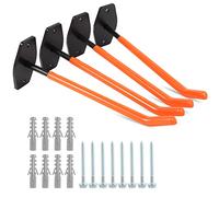Sinoer 4er-Pack Reifenhalter Set Ink Reifenlagerregal, Wandhalterung, 26 cm große Garagenhaken, strapazierfähig, Zum Organisieren von Garagen, Reifenrädern, Leitern und mehr