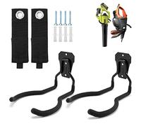 Sinoer, appendi attrezzi da giardino e utensili elettrici, supporto per decespugliatore, appendi trimmer a filo, gancio da parete per garage con 2 porta cavi, organizzatore, supporta fino a 30 kg - 2