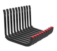 Sinoer Ganci da garage, 10 ganci da parete per organizzare gli attrezzi da garage con braccio gigante da 9,8", ganci robusti per attrezzi, adatti per attrezzi da giardinaggio - 25x23 cm