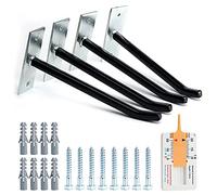 Sinoer portapneumatici da parete - Set di 4 ganci per pneumatici da garage o da parete, con viti.- Supporto da parete per pneumatici extra lunghi