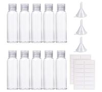 Sinofort 60ml Kit Viaggio 10 Pezzi Flaconi Viaggio Contenitori da Viaggio per Liquidi Contenitori Viaggio per Shampoo Balsamo Lozioni Articoli da Toeletta (60ML)