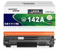 SINOPRINT 142A Con Chip Toner Compatibili per HP 142A W1420A 142X W1420X per Laserjet Pro M110w M110 MFP M140w M140 M139w M139 (1 Nero)