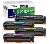 SINOPRINT 201X Cartucce Toner compatibile per HP 201X CF400X per HP Color LaserJet Pro MFP M277dw M252dw M277n N252n N274n M277 M252 CF400A CF401X CF402X CF403X (1 Nero 1 Ciano 1 Giallo 1 Magenta)