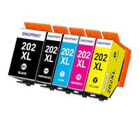 SINOPRINT 202XL Multipack Compatibile per Epson 202XL Cartucce d'inchiostro per Epson Expression Premium XP6100 XP6105 XP6001 XP6005 XP-6000 XP-6005 XP-6100 XP-6105 XP-6001(5 Pacco)