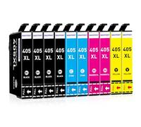 SINOPRINT 405 XL Cartucce Compatibile per Epson 405XL Cartucce d'inchiostro per Cartucce Epson WF 4820 per Epson Workforce Pro WF-7830 WF-4830 WF-3825 WF-7840 WF-7310 WF-3820 WF-4825 WF-7835, 10 Pack