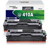 SINOPRINT 410A Nero Compatibile per HP 410A CF410A 410X CF410X per Color Laserjet Pro MFP M477fdw M477fdn M477fnw M452dn M377dw M452dw M452nw(2 Nero)