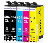 SINOPRINT 604XL Cartucce di ricambio per Epson Multipack 604 Cartucce compatibili con Epson Expression Home XP-2200 XP-2205 XP-3200 XP-3205 XP-4200 XP-4205, Workforce WF-2910 WF-2930 WF-2950