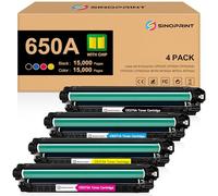 SINOPRINT 650A CE270A Cartuccia Toner CE271A CE272A CE273A Ricambio per HP Laserjet Enterprise CP5525 CP5525 CP5525dn CP5525n CP5525xh M750 M750dn M750n M750xh