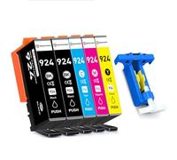 SINOPRINT 924 Cartucce multipack compatibili con HP 924 per HP OfficeJet Pro 8120 OfficeJet Pro 8122e 8124e 8132e 8134e 8135e 8125e Stampanti (5 pack, non chip)